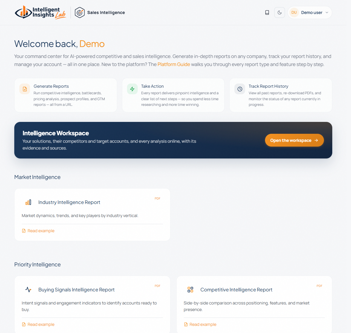 Your dashboard